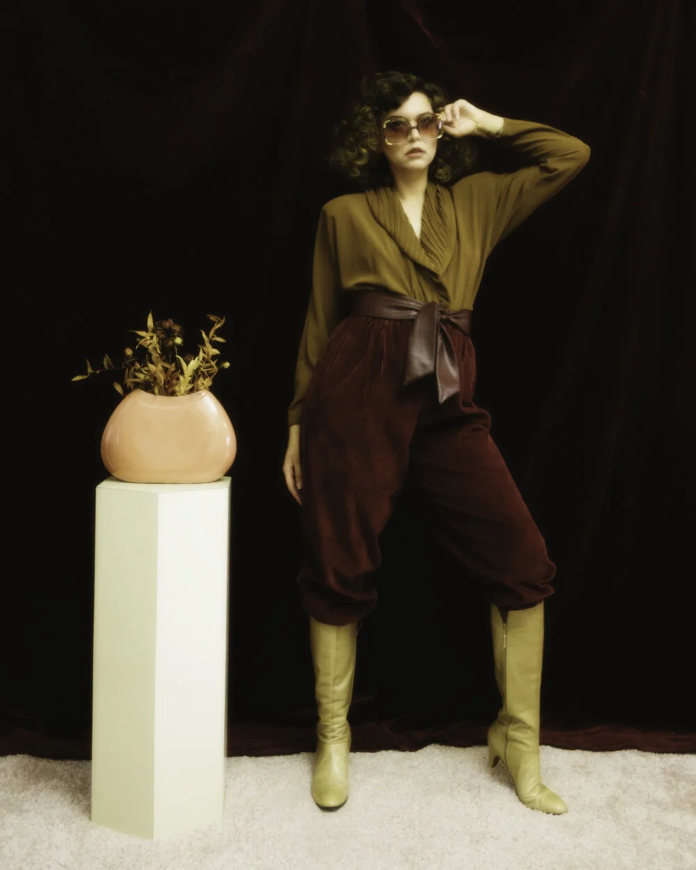 archive 80s イッセイミヤケ ISSEY MIYAKE チノパンツ ISSEY MIYAKE MEN（イッセイ ミヤケ メン）チノパン 茶 サイズ:1(S位